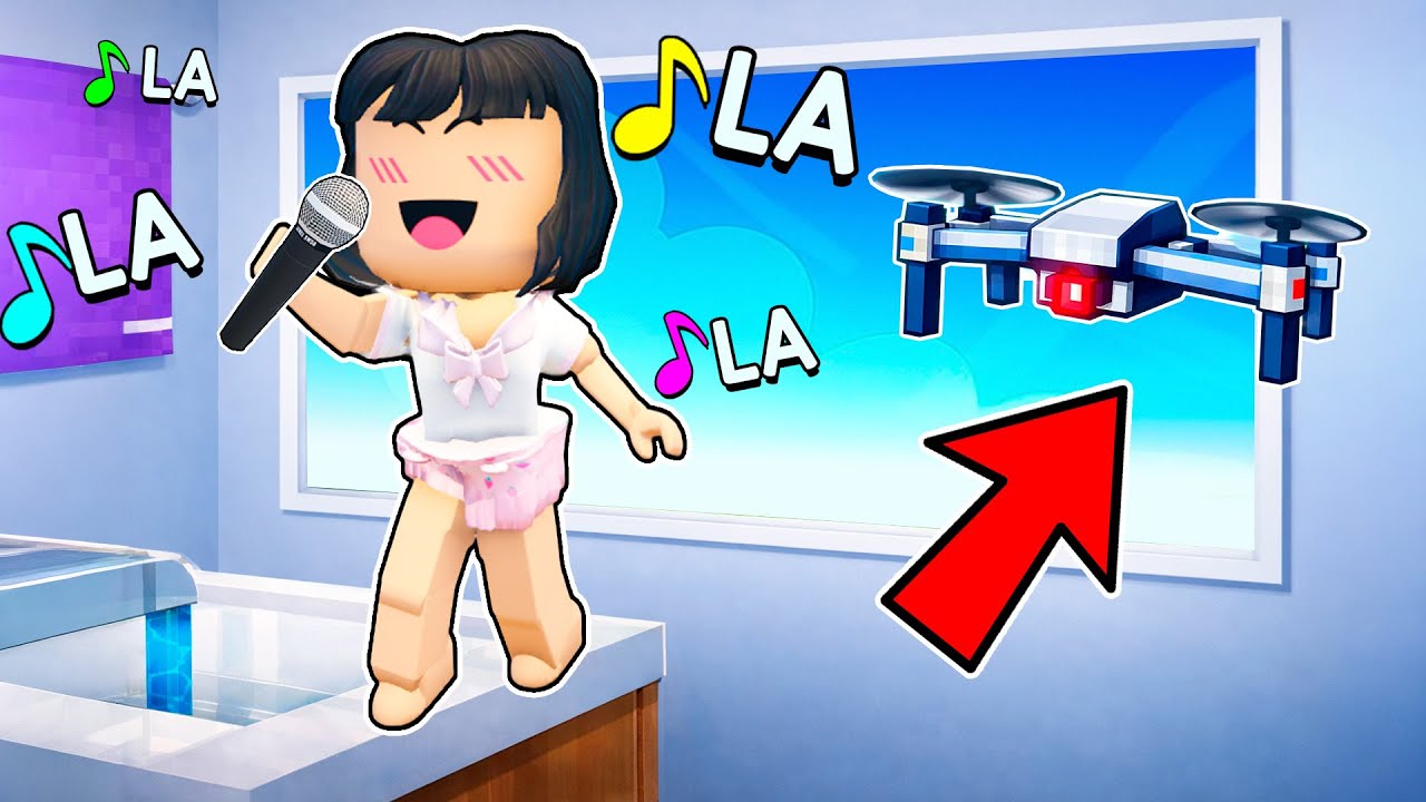 Usé Un DRON para ESPIAR a MIS AMIGOS en Roblox!
