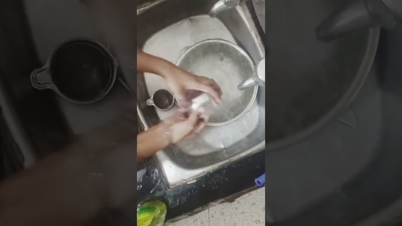 ASMR hand dish washing relaxing video #shorts#ytshorts#reels#asmrshorts#satisfyingvideo#viralshorts