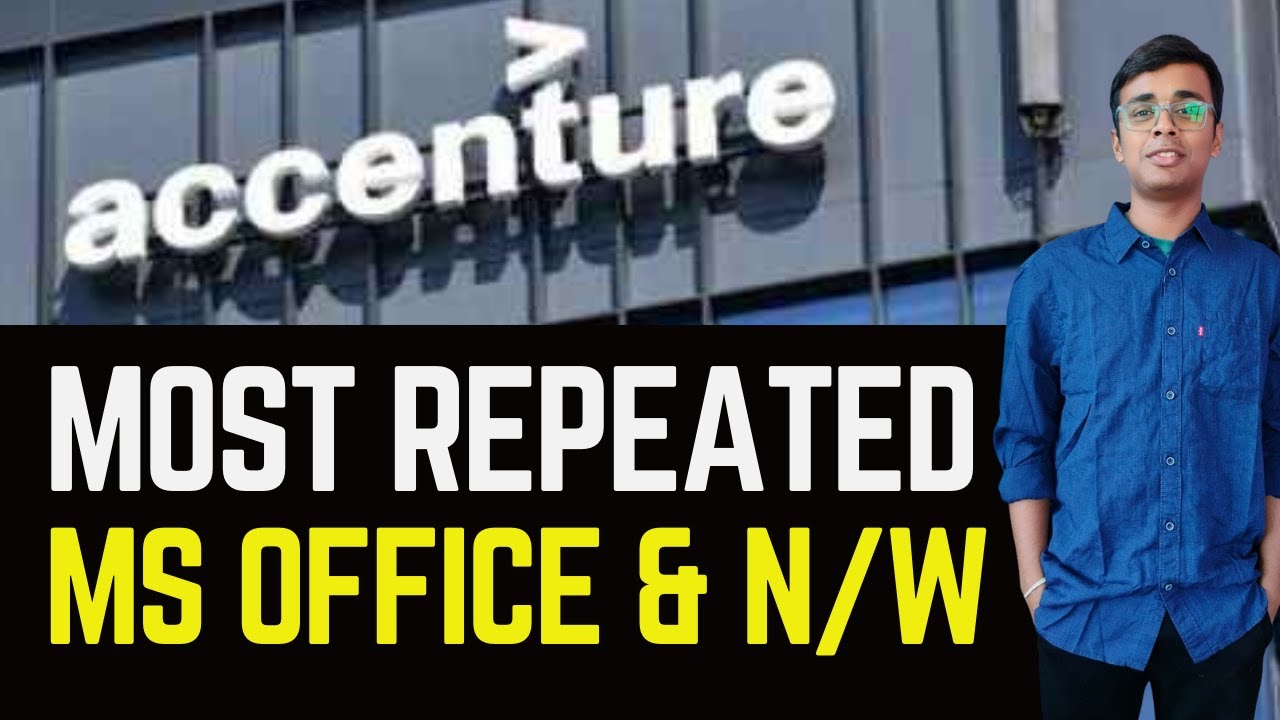 🔥Accenture Most Repeated MS office and N/W Questions 🔥