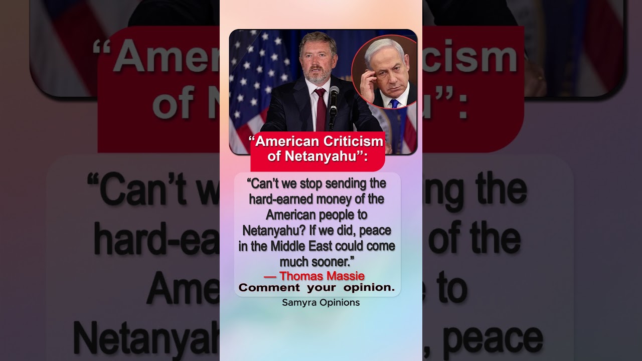 U.S. Congressman Thomas Massie&rsquo;s Message on Netanyahu Sparks Middle East Debate  #trendingnow