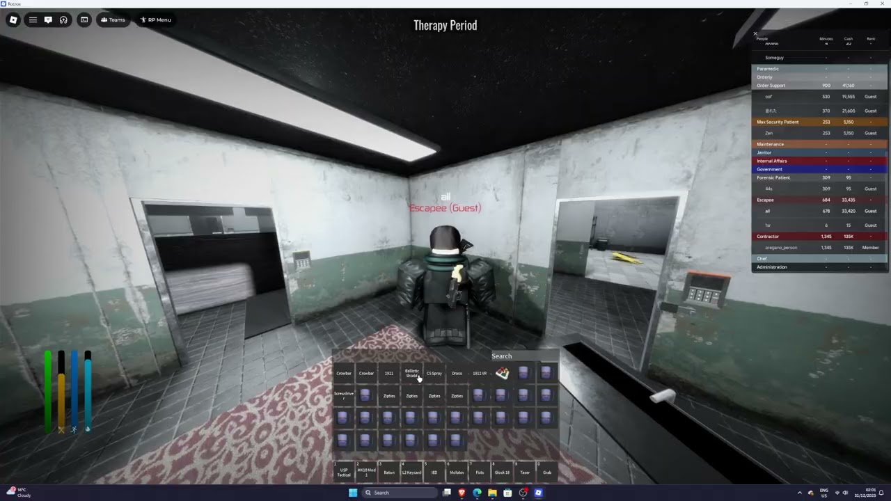 Beating a patient to death - Psychotic Containment Facility