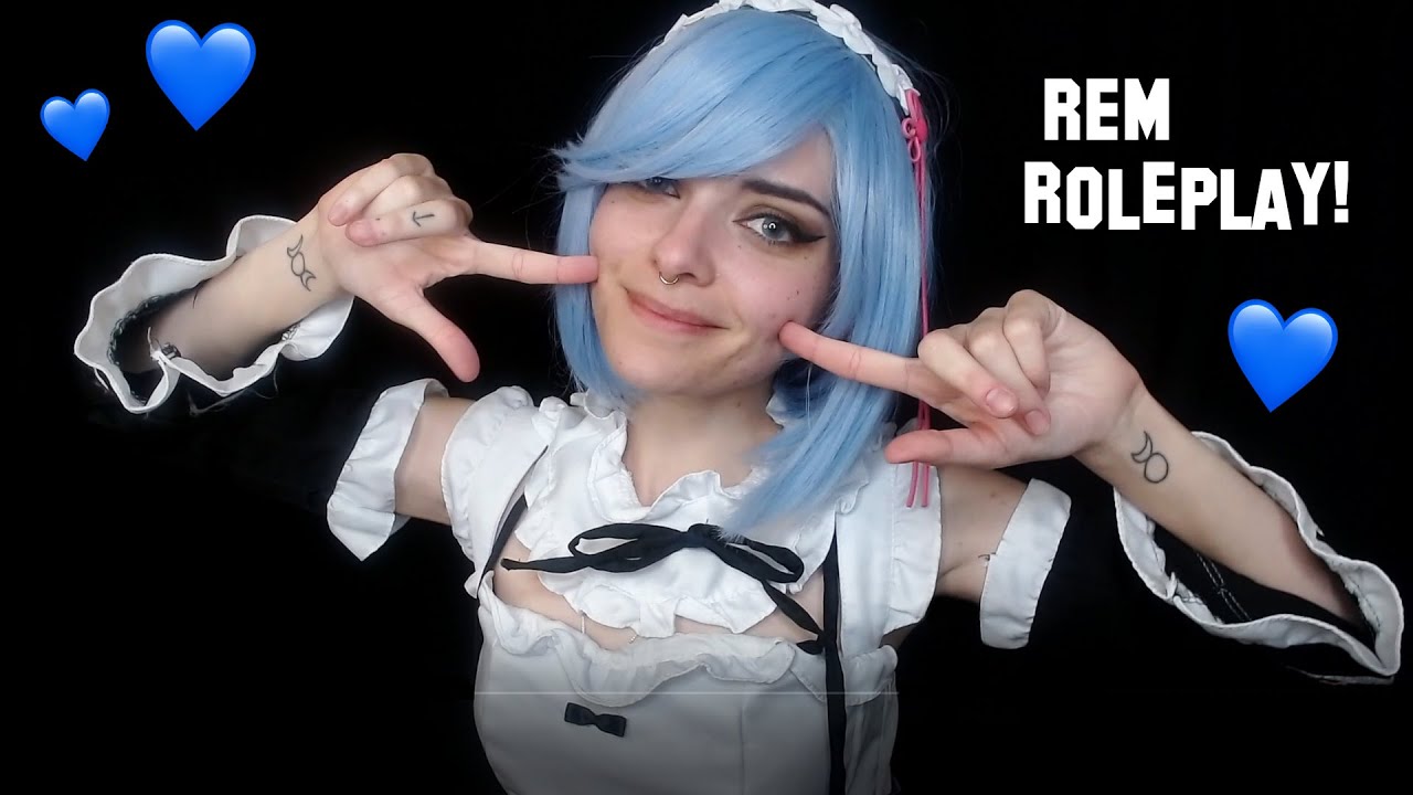 💙 Re:zero Rem ASMR 💙 [whispers, affirmations, book tapping&reading, roleplay, scalp massage +]