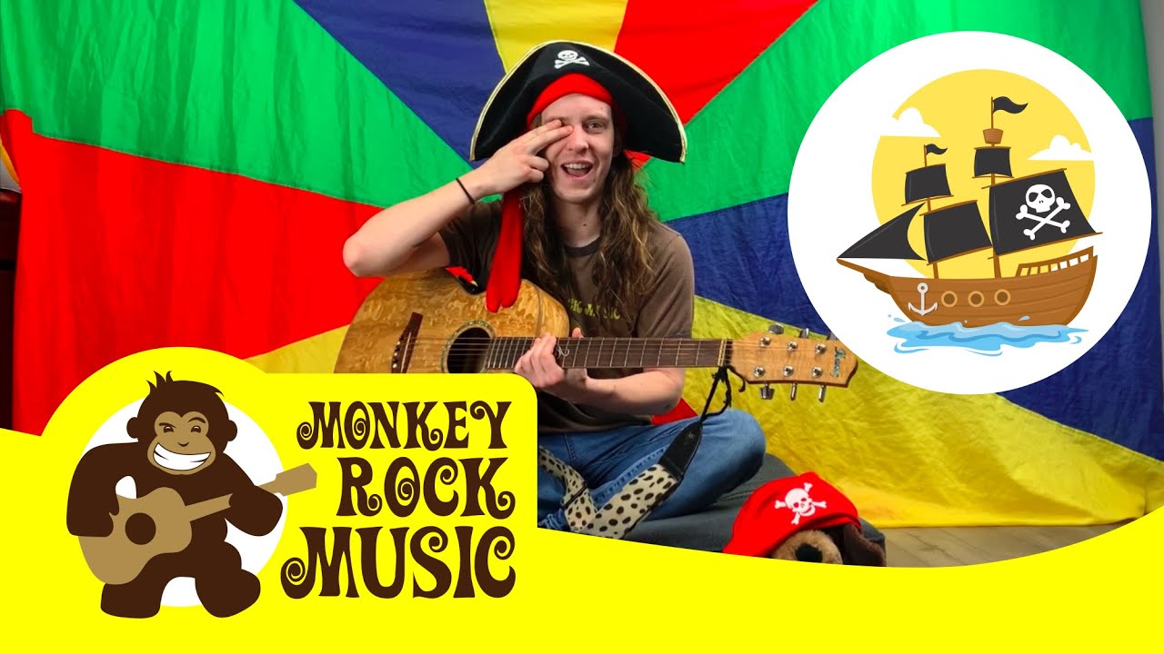 You're a Pirate Now | Monkey Rock Music | Kids Dance Songs & Nursery Rhymes