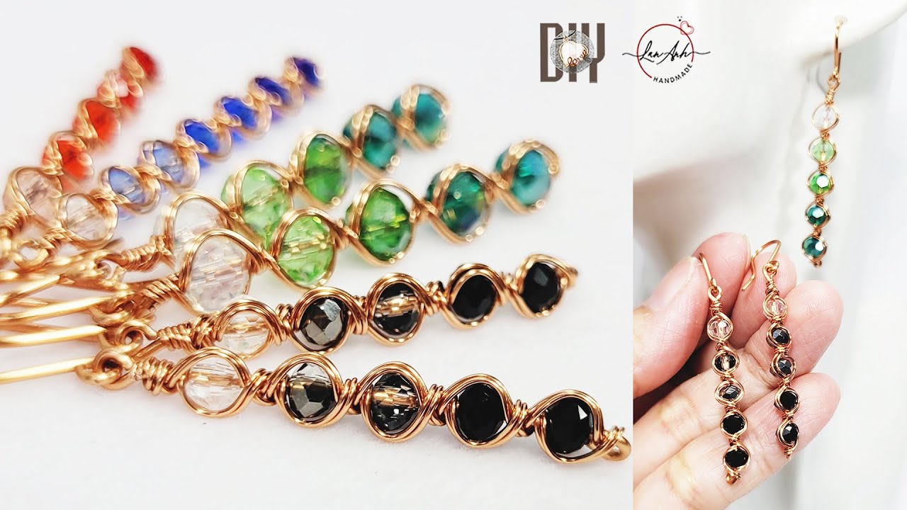 Современные минималистичные серьги из проволоки | Простой дизайн и нежный блеск 1112