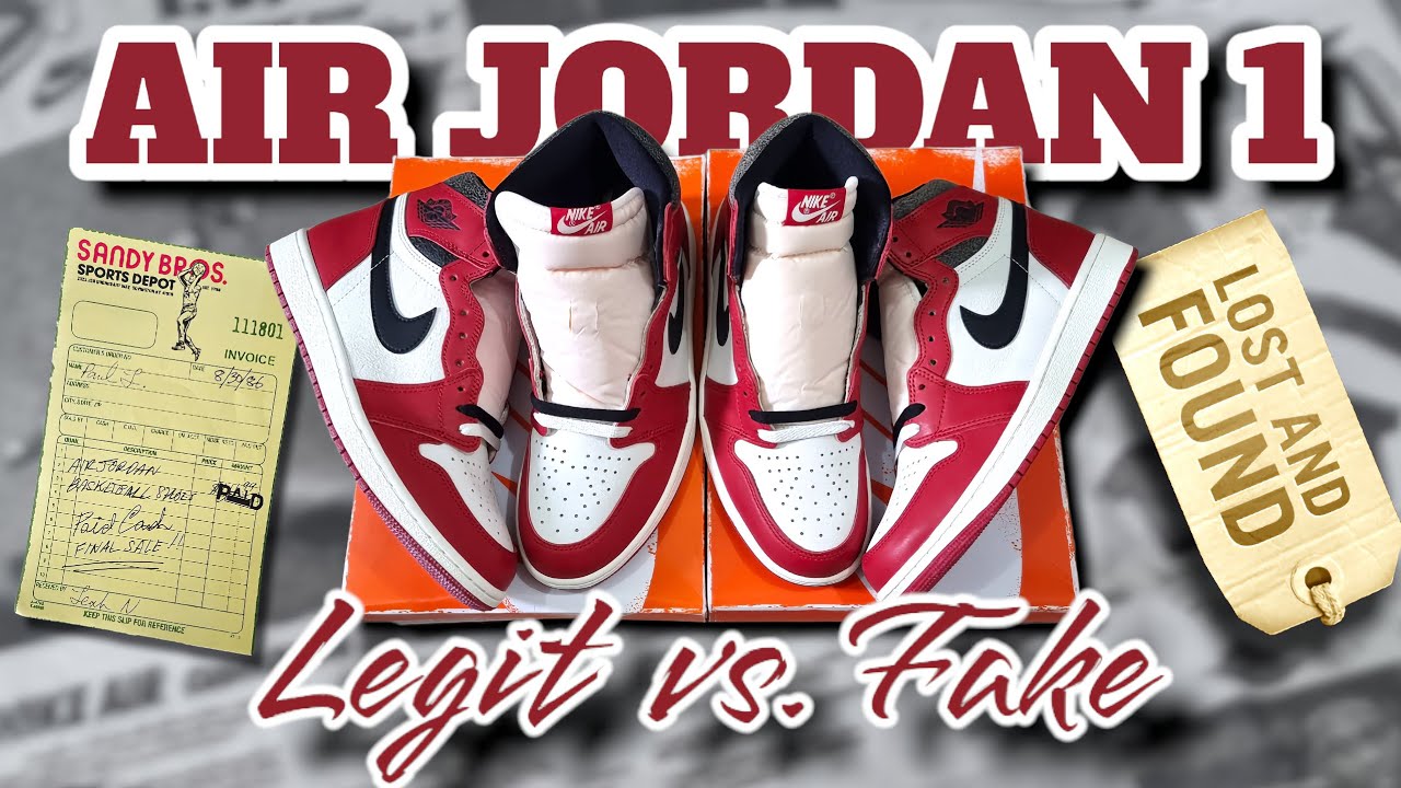 AIR JORDAN 1 HIGH LOST & FOUND | ПОДЛИННЫЕ ИЛИ ПОДДЕЛЬНЫЕ — ПОДРОБНОЕ СРАВНЕНИЕ