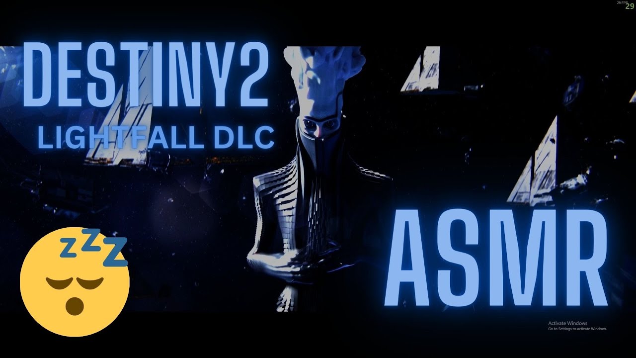 ASMR Playing the new Lightfall DLC in Destiny 2 | whispering | controller sounds.