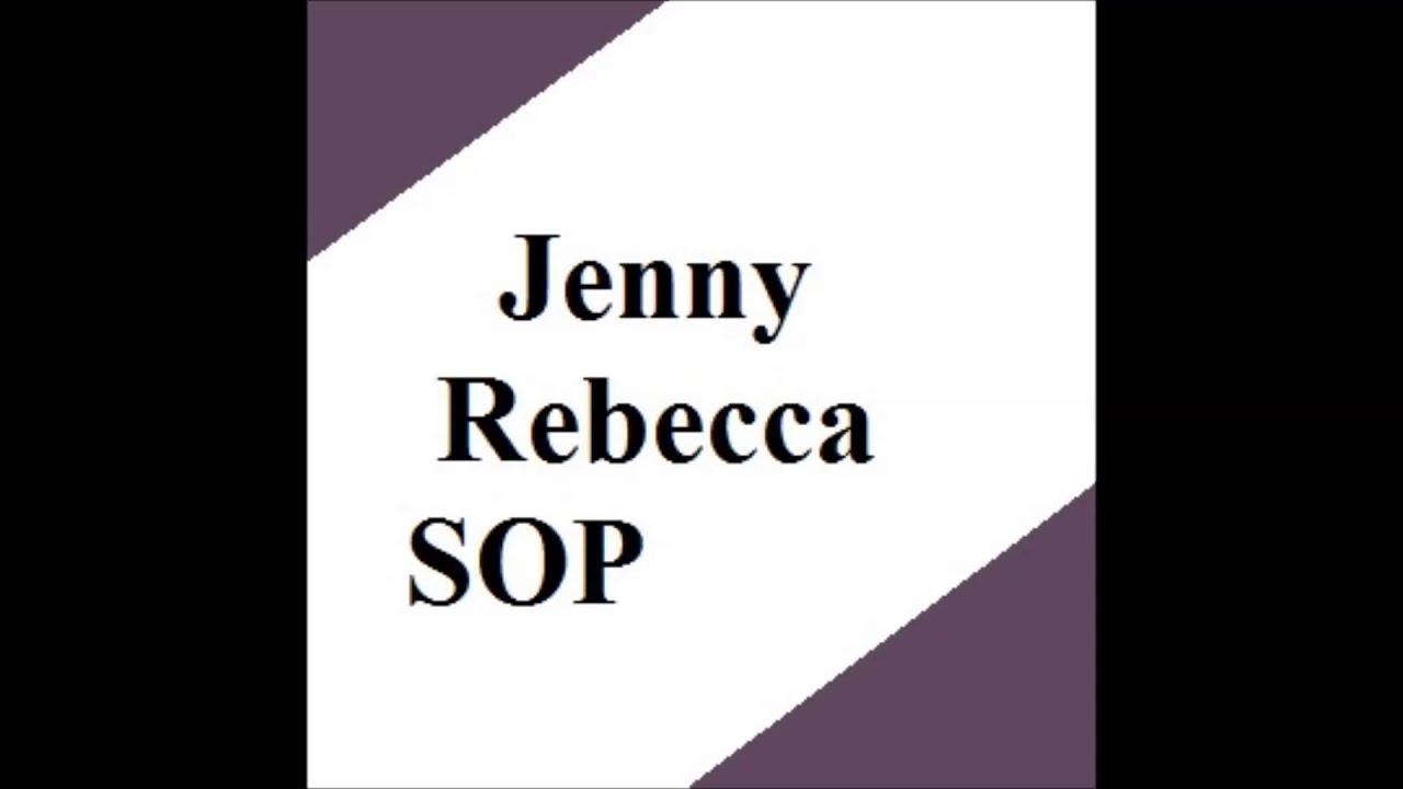 Jenny Rebecca SOP