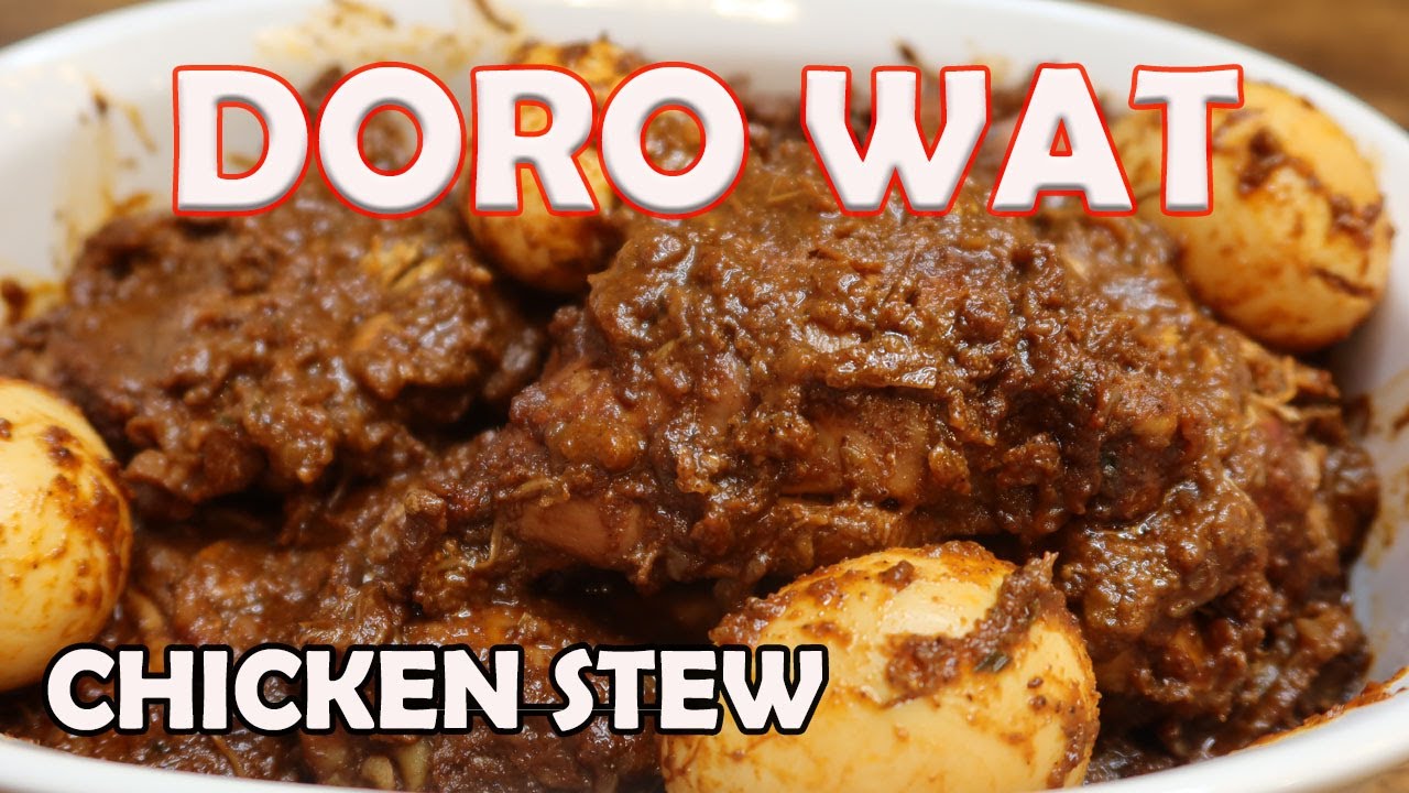 DORO WAT RECIPE | ETHIOPIAN SPICY CHICKEN STEW | HOW TO MAKE DORO WAT