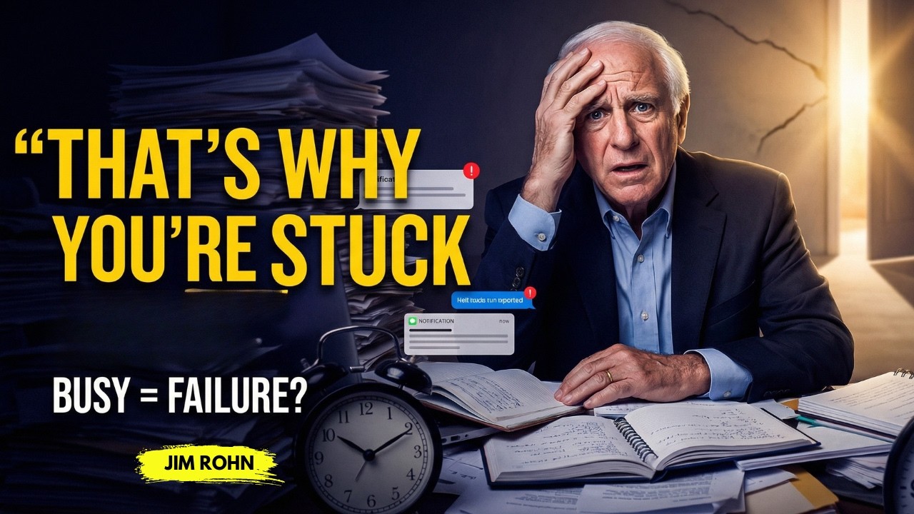 Why Being Busy Is Destroying Your Success And Killing Long Term Productivity | Jim Rohn Motivation