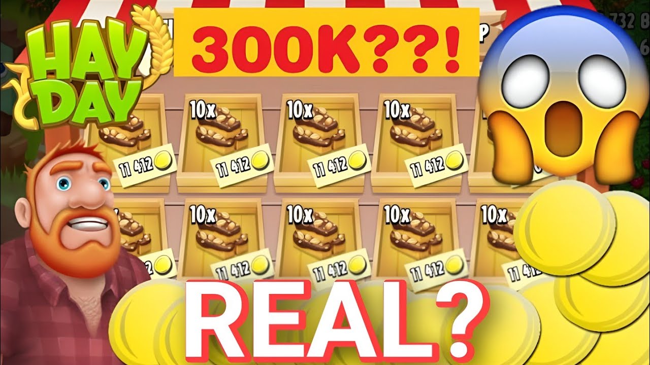 Как я заработал 300 000 монет за 5 минут? (Hay Day)