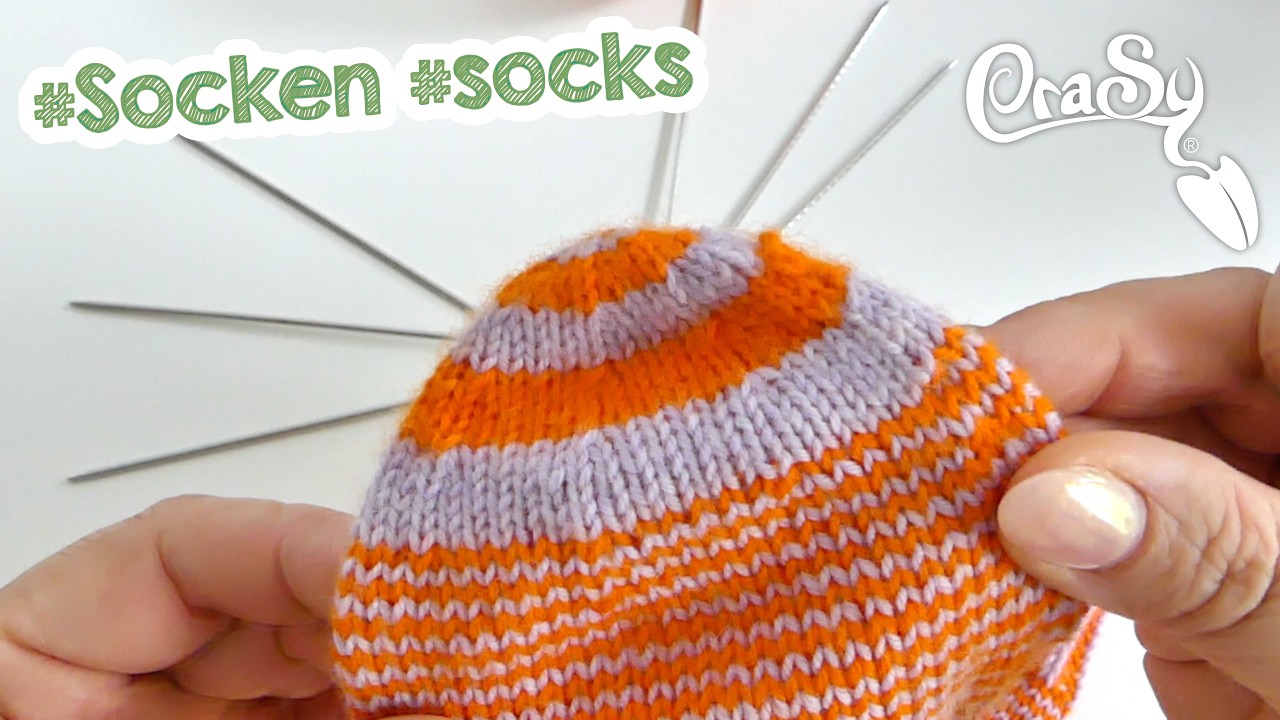 Diese Spitze musst du als Sockenstricker kennen   die Sternchenspitze auf dem addiCraSyTrio