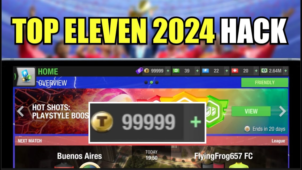 Top Eleven 2024 Hack/Mod - How to Get Unlimited Tokens (iOS Android)