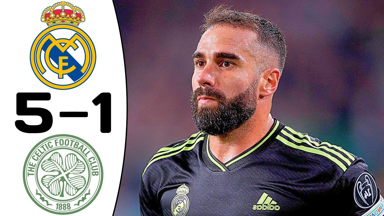 Valverde, Vini Jr, Rodrygo on fire! Real Madrid vs Celtic (5-1) Highlights