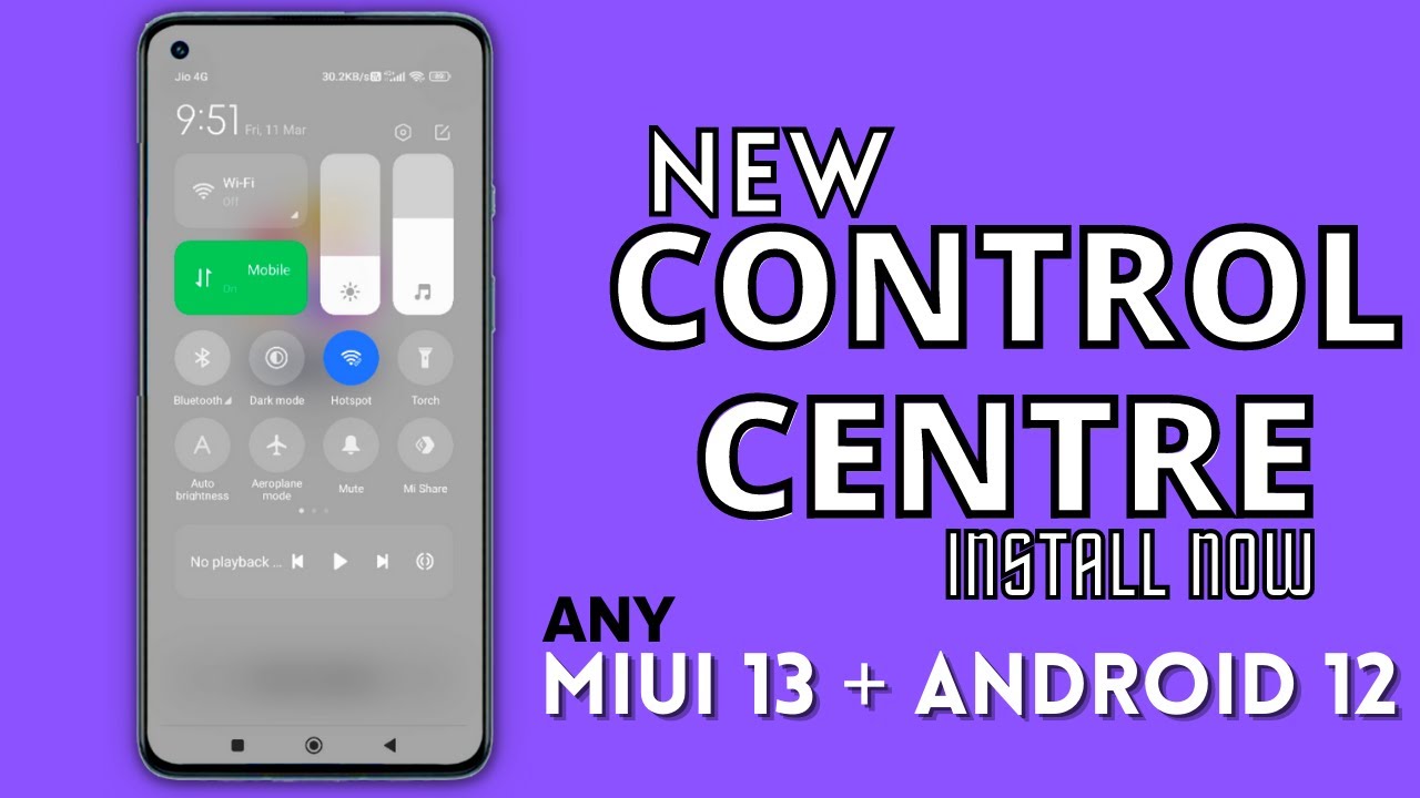 New MIUI 13 Control Centre Install Now on Any MIUI 13 + Android 12 Device ft. Redmi Note 10 Pro/Max