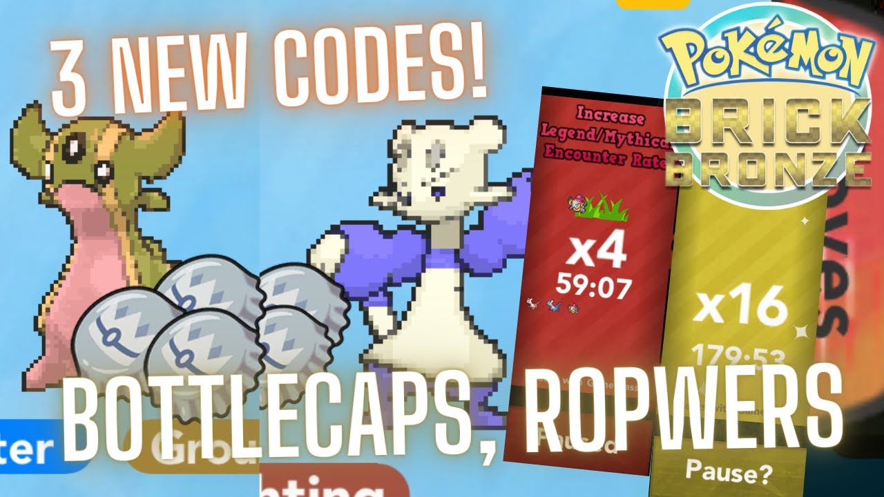 3 NEW CODES! FREE ROPOWERS, BOTTLECAPS, ROPOWERS AND MORE! BRICK BRONZE
