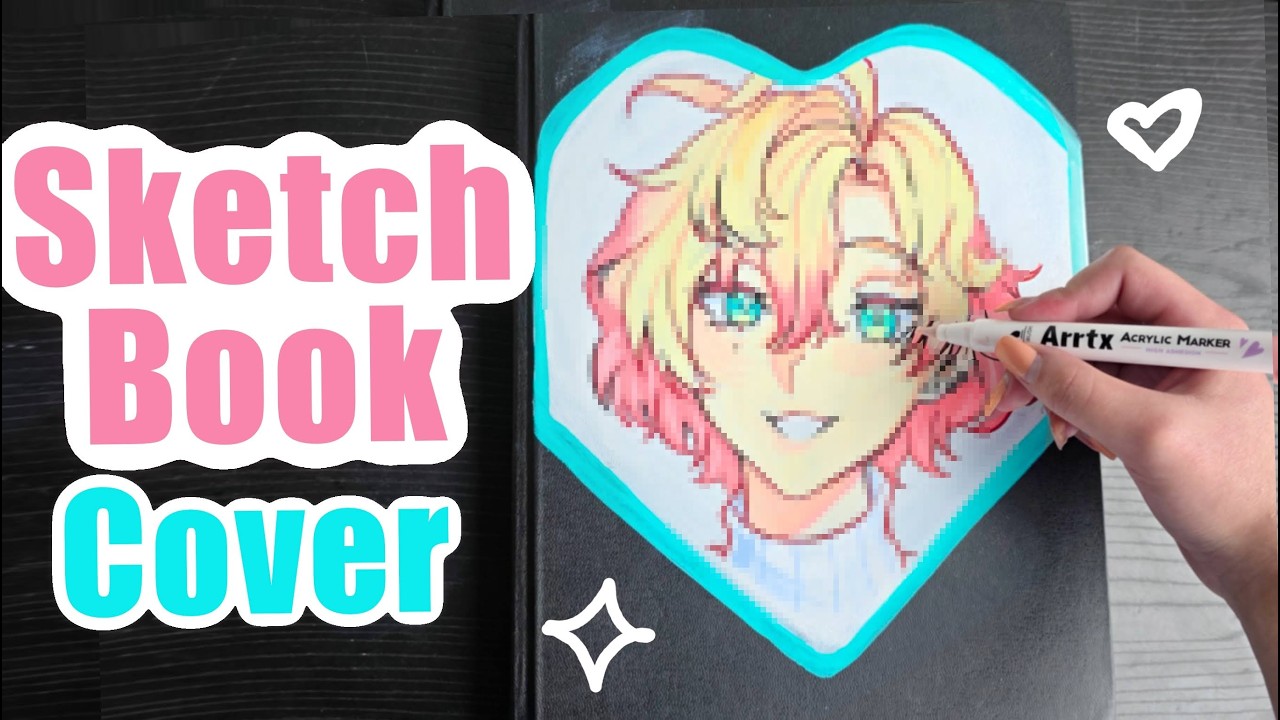 Drawing and Painting Merold & Melody | DIY Sketchbook Cover