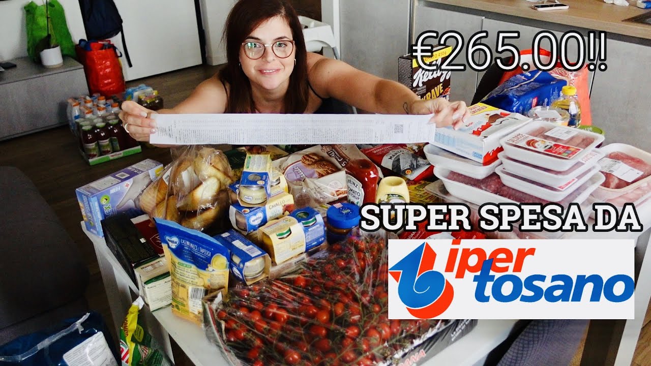 😮€265! MAI SPESO COSI' TANTO!🛒SVUOTA LA SPESA IPER TOSANO