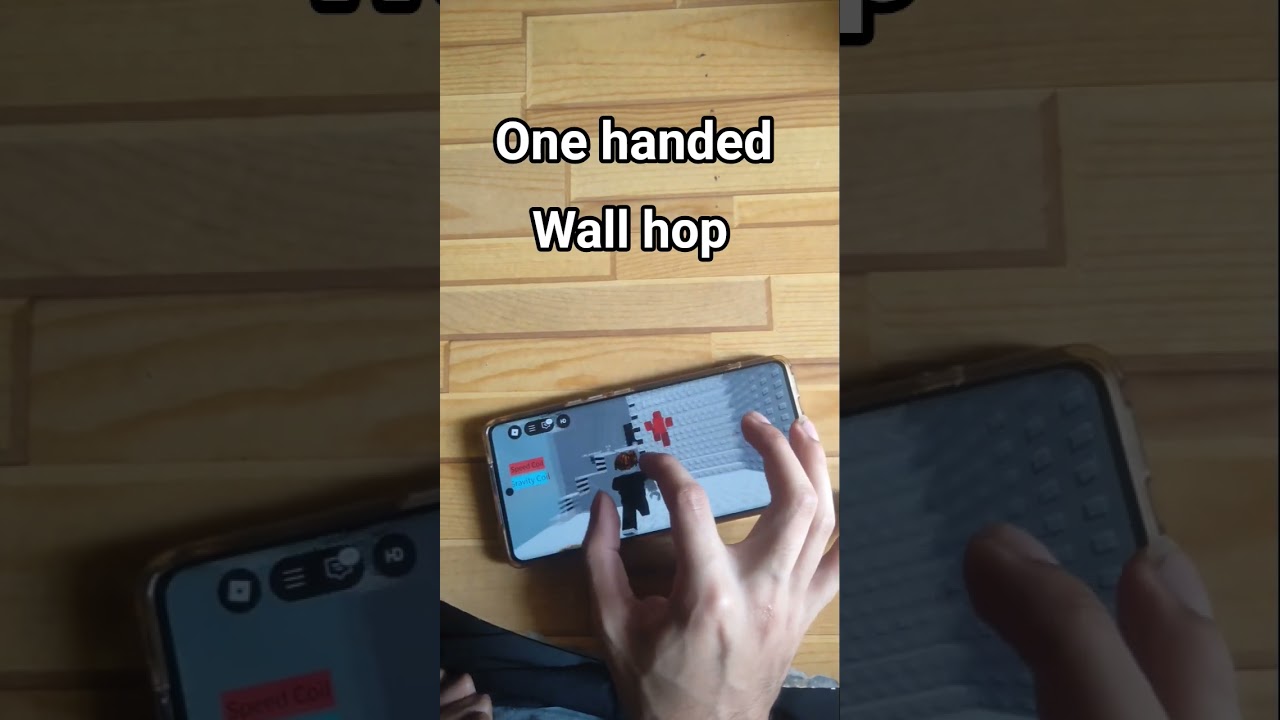 wall hop (handcam) #roblox #obby #wallhop