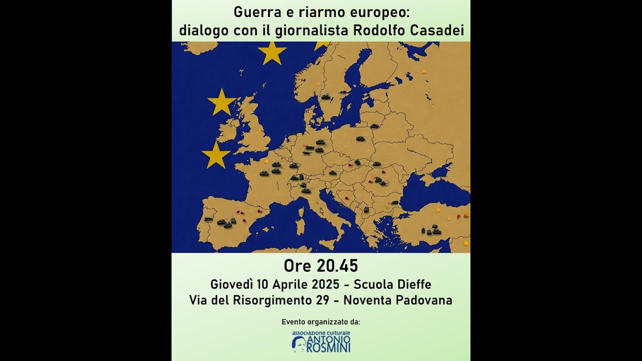 Dialogo sul tema del riarmo europeo