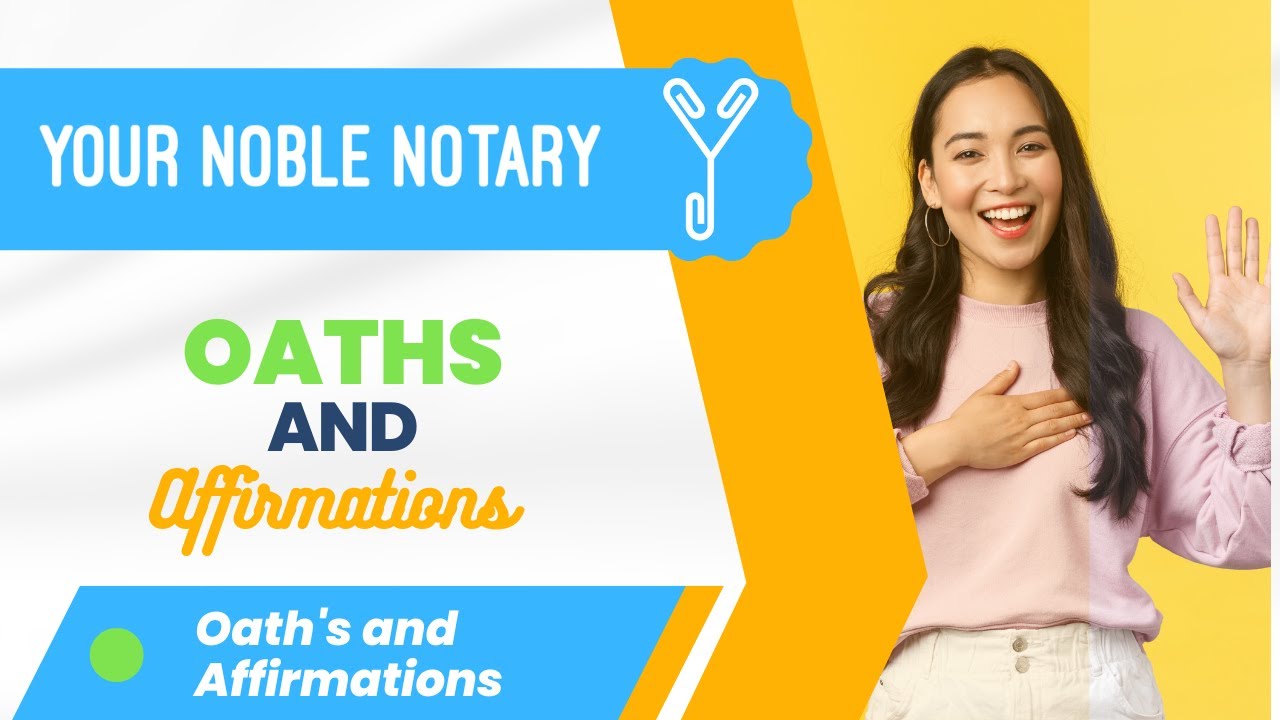 What is an Oath and Affirmation?