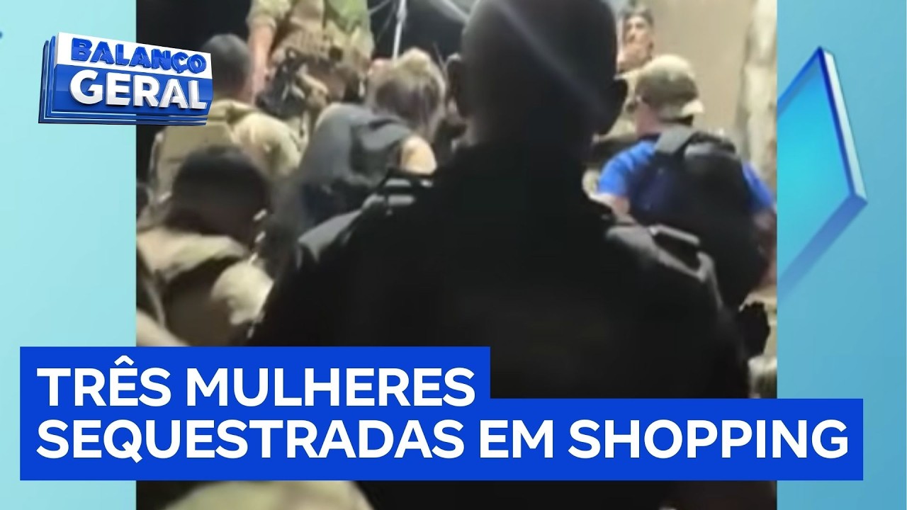 Três mulheres são levadas por bandidos de estacionamento de shopping