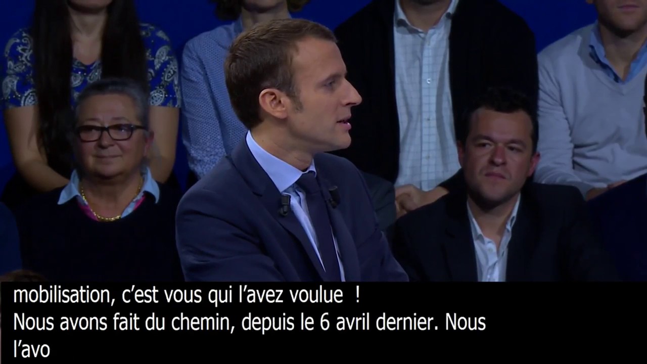 INTERVENTION D'EMMANUEL MACRON AU PREMIER MEETING DE CAMPAGNE PORTE DE VERSAILLES