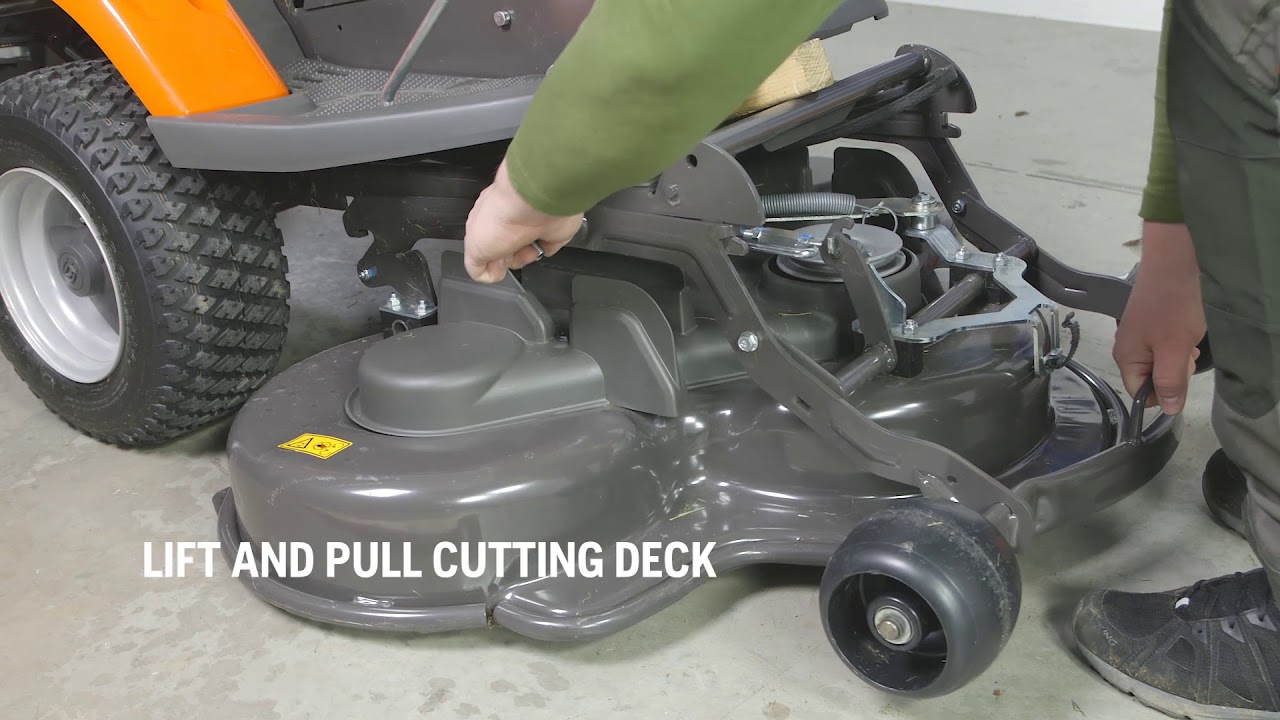 How to attach and remove the cutting deck (R200-series)
