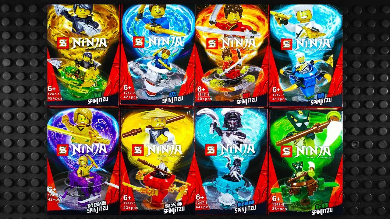 LEGO Ninjago Spinners Minifigures (knock-off) Sheng Yuan SY 1247