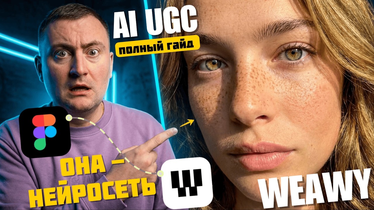 Как создать AI-модель для UGC за один вечер | Полный гайд Weavy