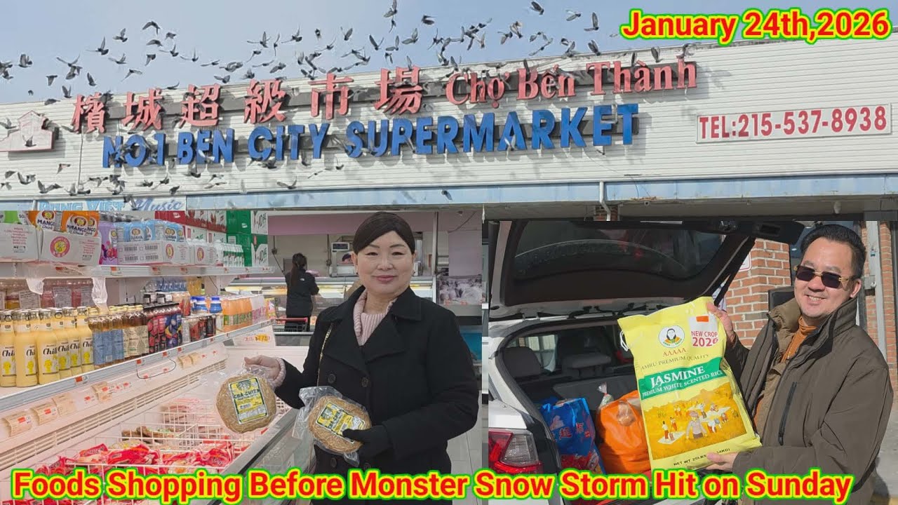 Foods Shopping again Before Heavy Snow Coming on this Sunday 01.25.26
