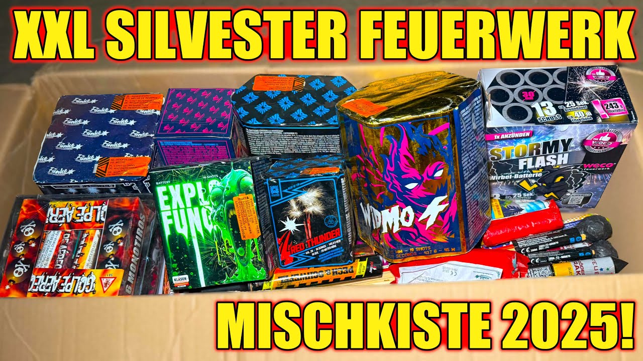 XXL FEUERWERKS MISCHKISTE😱🙌🏻 | Raketen, Batterien & Böller | Silvester Mystery Box