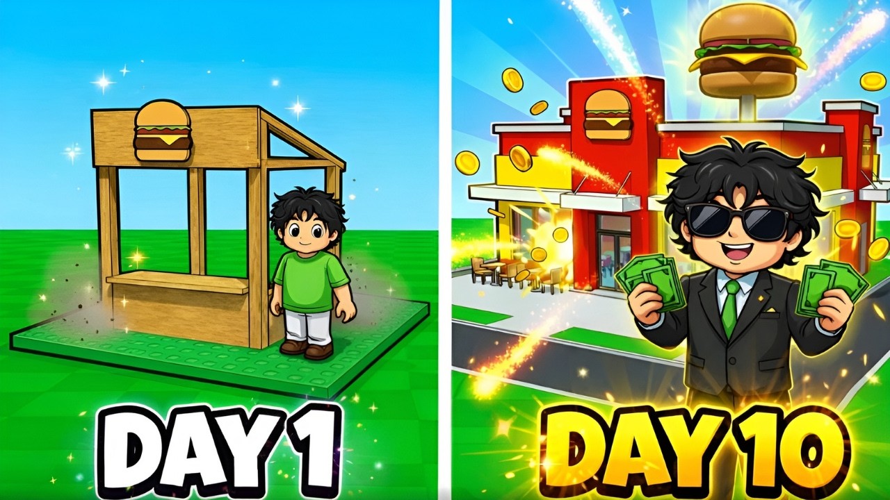 Building the ULTIMATE Burger Empire! (McBurger Tycoon in Roblox)