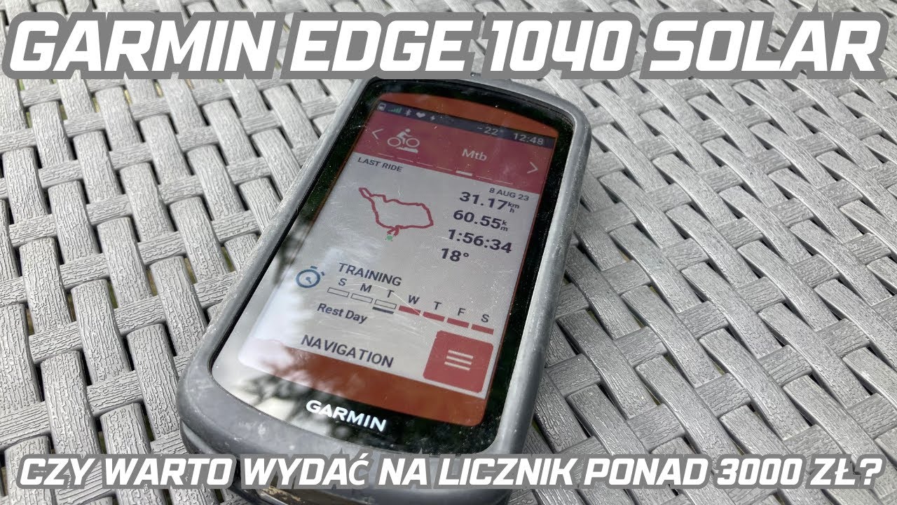 Licznik rowerowy za ponad 3000 zł ❗️ Czy warto kupić Garmin Edge 1040 Solar ❓ 🤔
