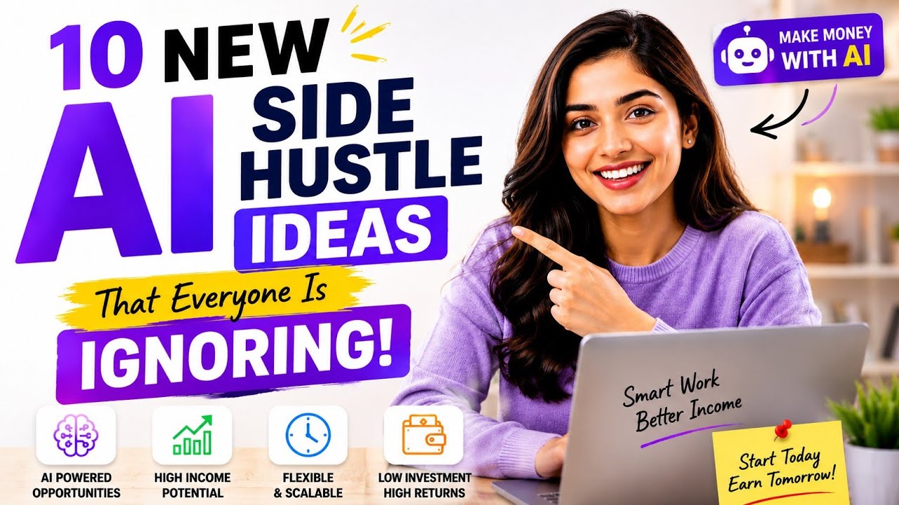 10 AI Side Hustles That Everyone Is Ignoring in 2026 | Make Money Online #Aihustles #earnmoney 