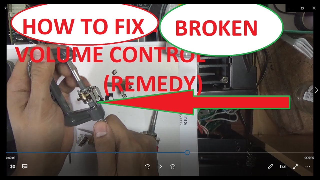 HOW TO FIX A BROKEN VOLUME CONTROL?