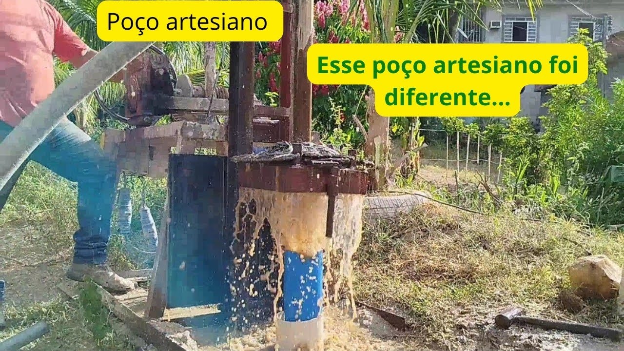 Poço artesiano no morro do zumbi...
