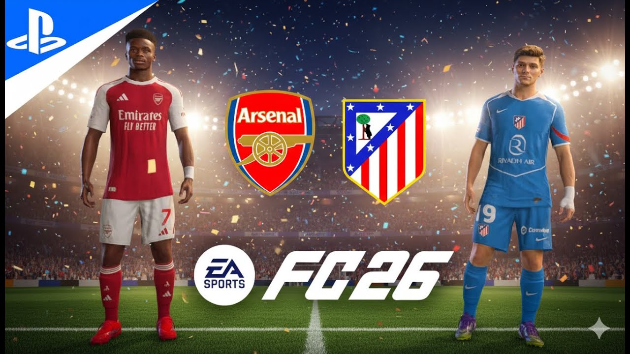 Saka vs Julián Álvarez: FC 26 Gameplay Atlético Madrid vs Arsenal | UCL Final 🏆