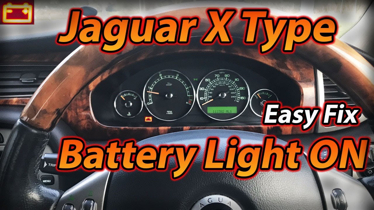 Jaguar Battery Warning Light Fixed!!!