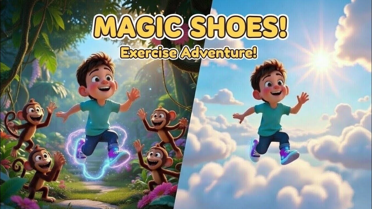 Timmy’s Magic Sneakers! 👟✨ Exercise Every Day Fun Story for Kids #ExerciseEveryDay #HealthyHabits