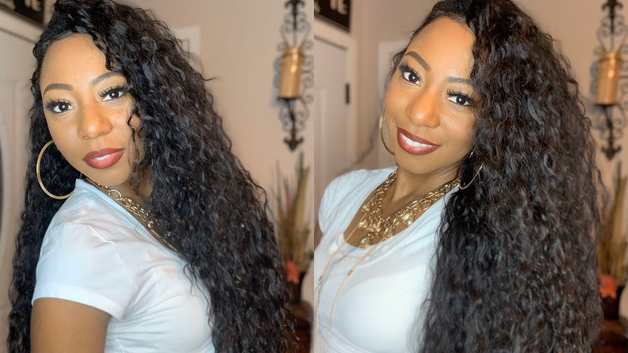 Virgin Human Hair or Synthetic? Water Wave | Human Hair Dupe | Half Wig | Sensationnel Tuscany