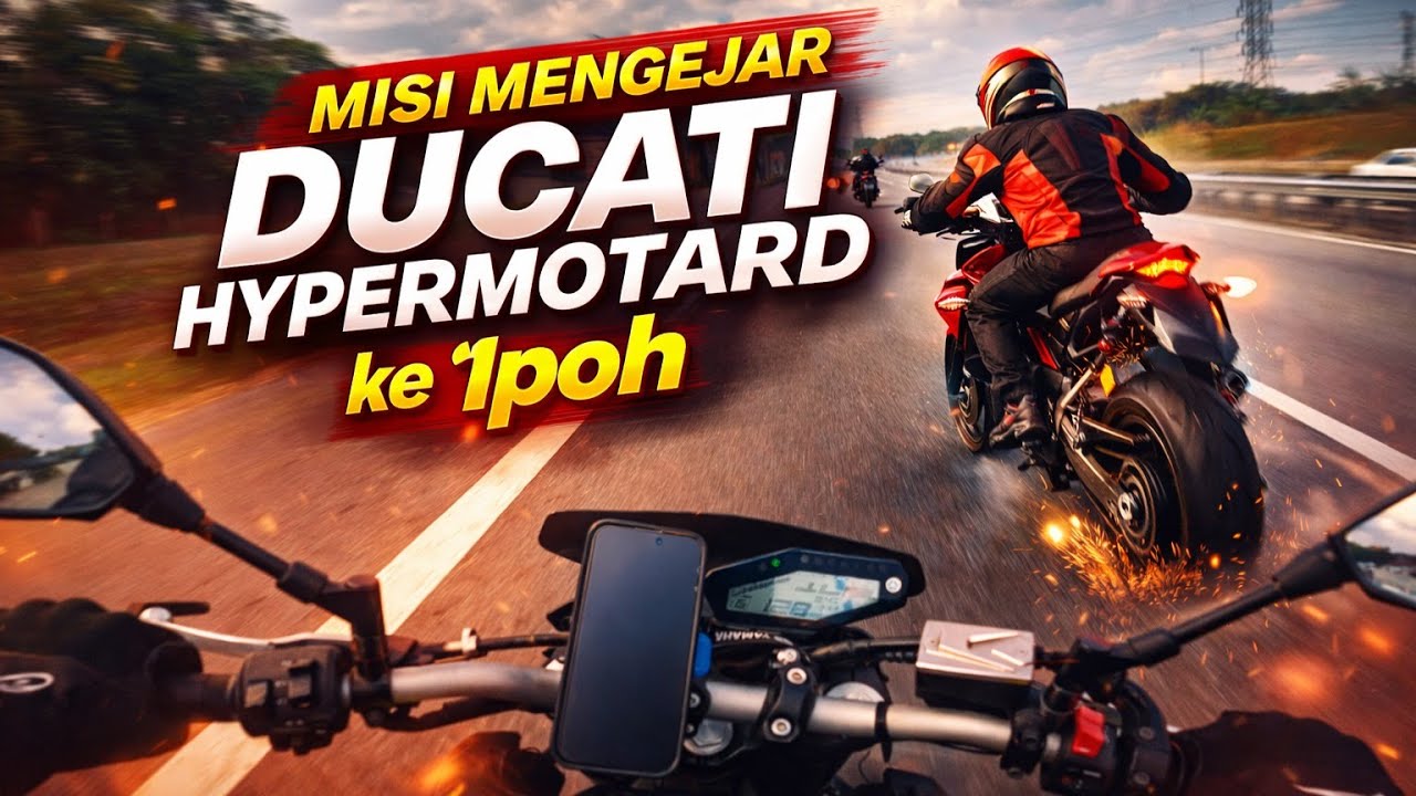 Misi Mengejar Ducati Hypermotard ke Ipoh | POV Highway Ride