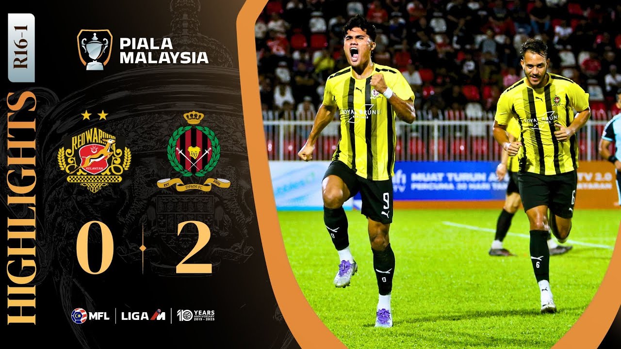 Kelantan Red Warrior FC 0-2 DPMM FC | Highlights | Piala Malaysia 2025-2026 | R16-1