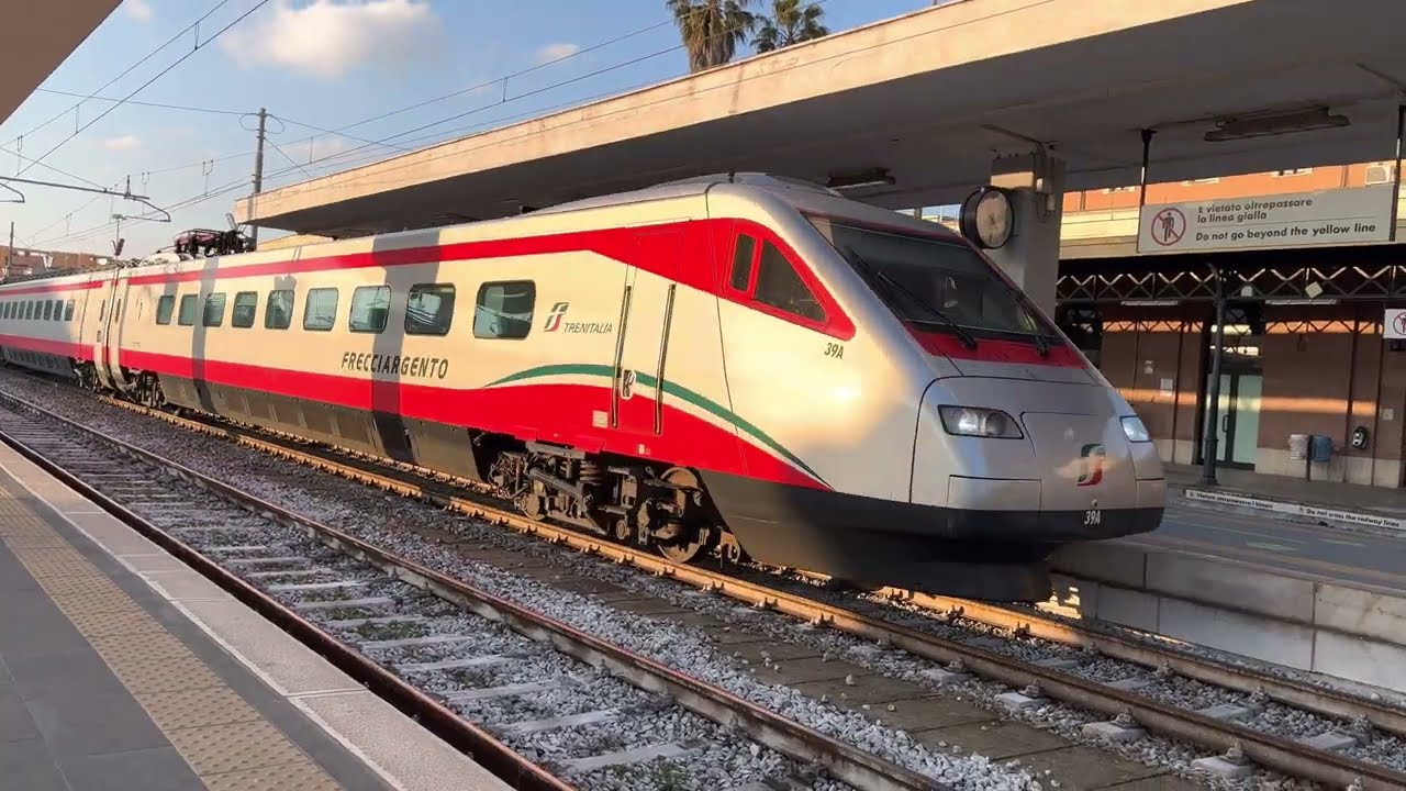 Arrivo di un ETR 485 Frecciargento in 4K 60FPS HDR