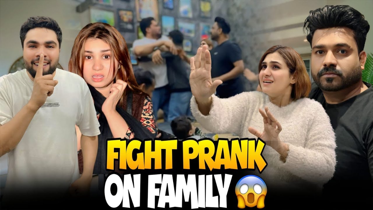 FIGHT PRANK ON FAMILY // 2 SANDDU KI LARAYEE HO GAYEE // SUB SHOCKED HO GY