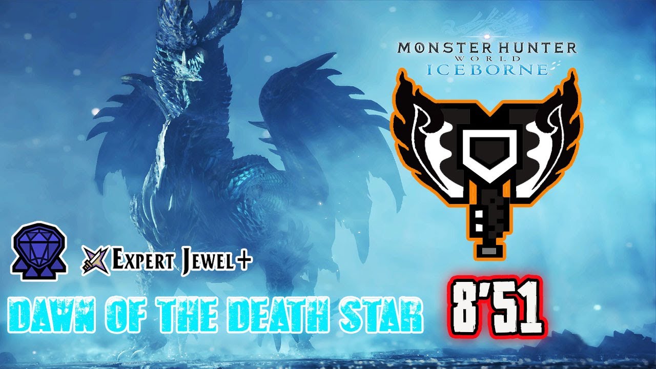 MHWorld Iceborne : Dawn of the Death Star | 8'51 | Solo with Charge Blade