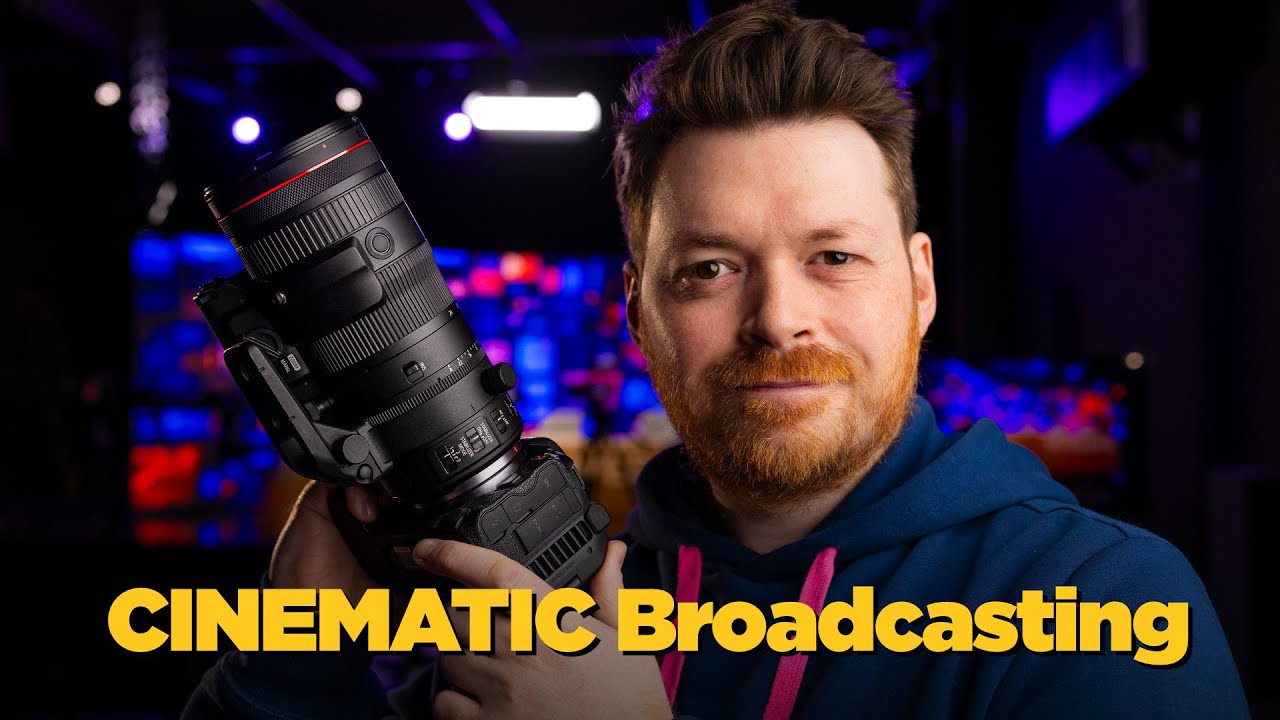 Using the Canon R5C and RF 24-105mm f2.8 Z in a TV studio