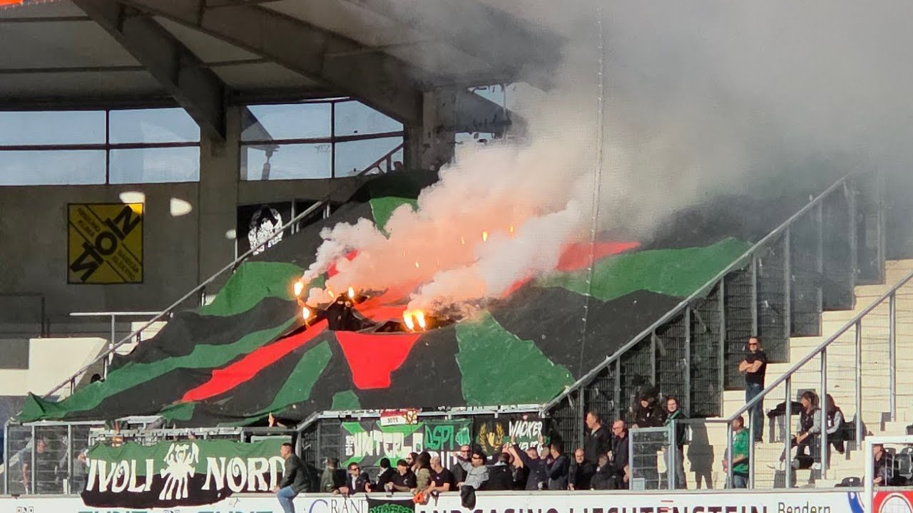 15.11.2025 SCR Altach - Wacker Innsbruck 2:2, Choreo, Pyro & Support 