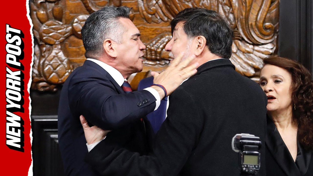 Brawl at Mexican Senate as Fists Fly and Innocent Bystander is SHOVED