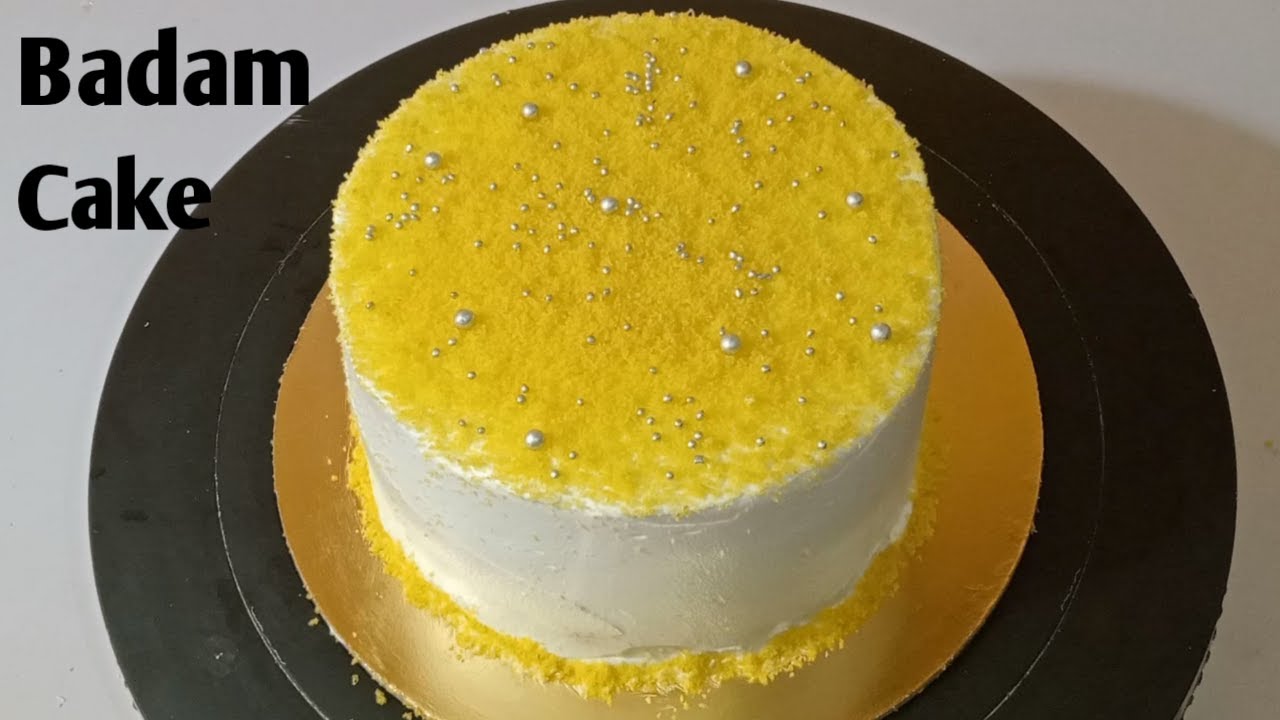 Badam cake without oven in tamil
