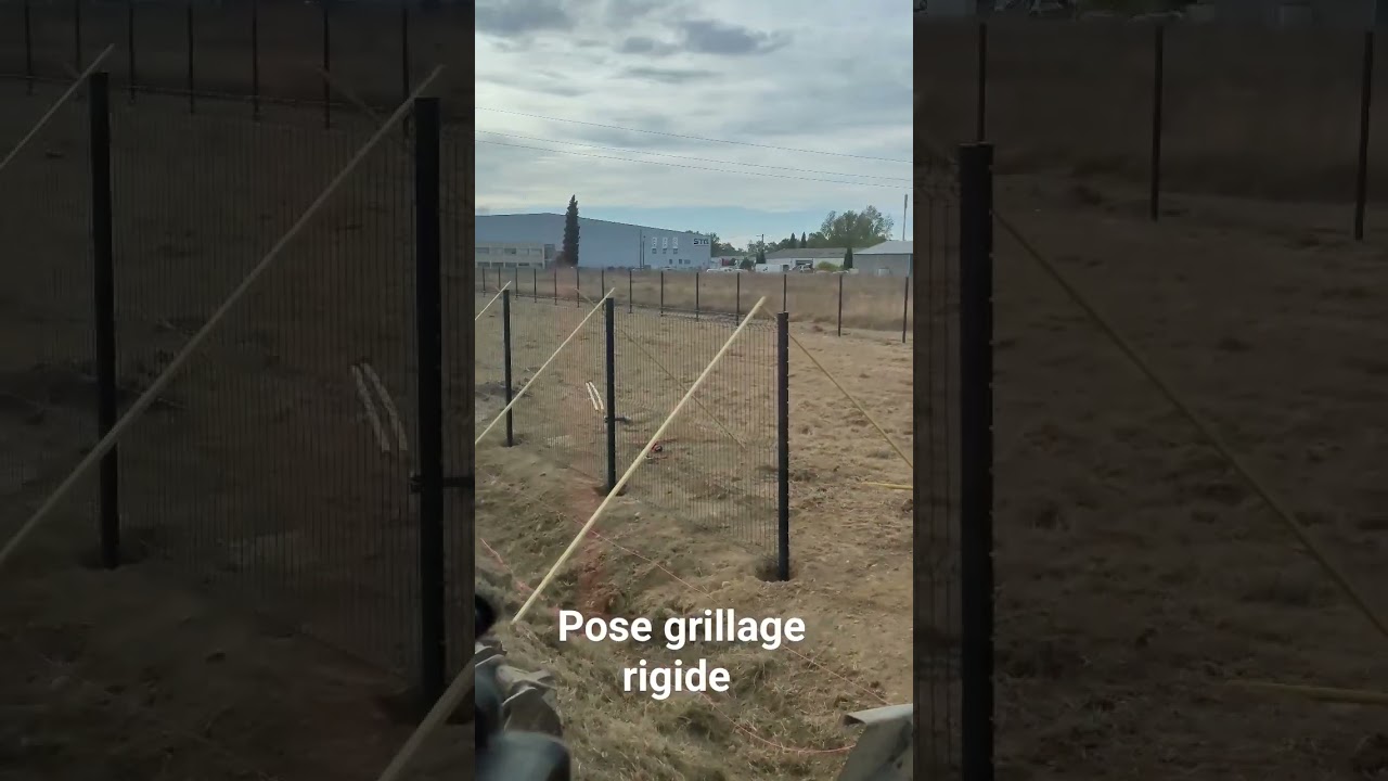 pose grillage rigide